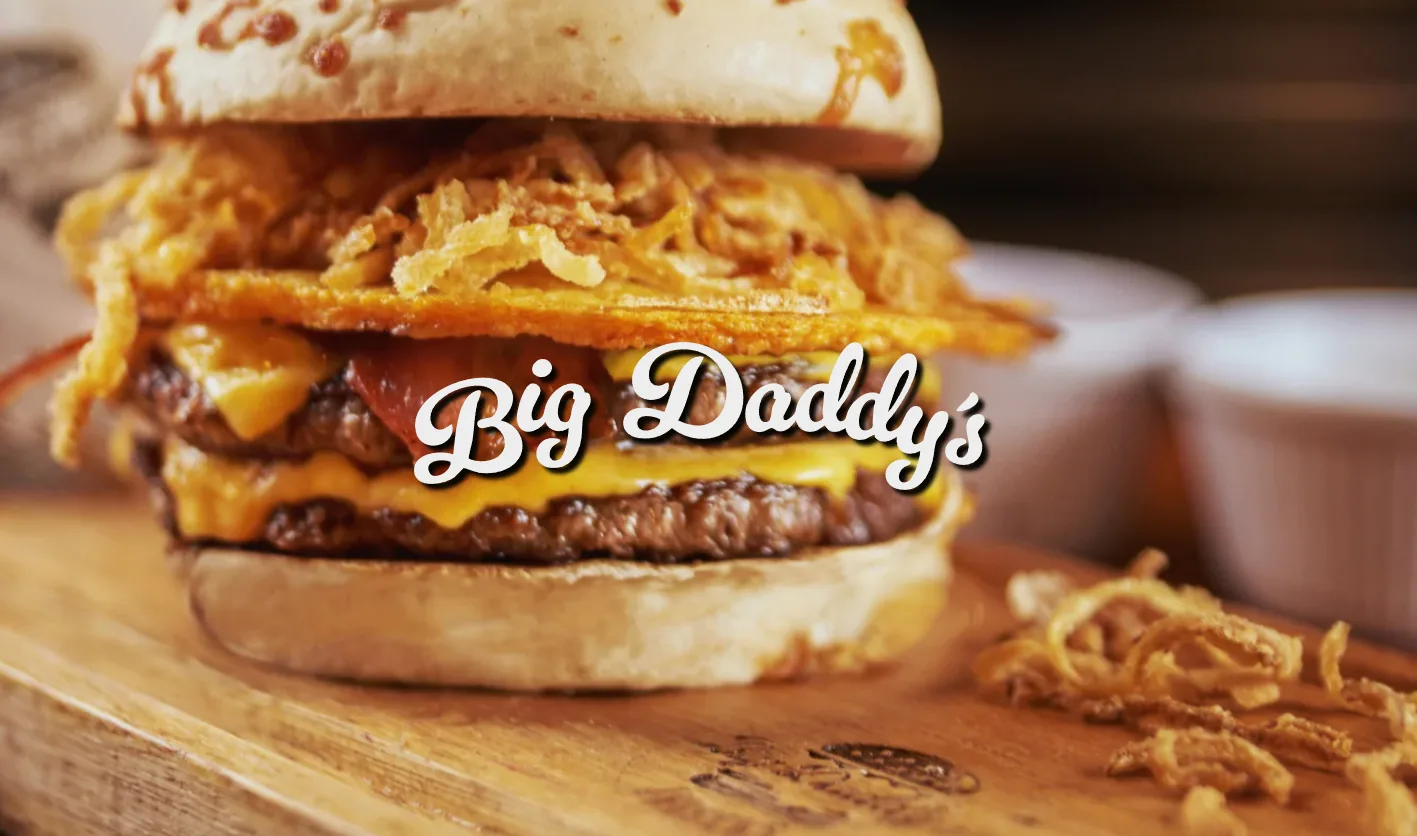 Big Daddy's Burgers — web con menú online, carrito y pedidos por WhatsApp.